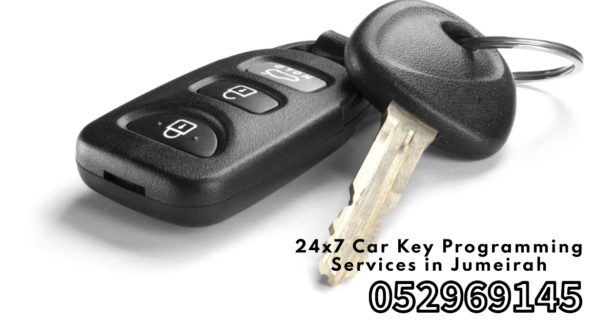 A website banner post about 24x7 Car Key Programming Services in Jumeirah