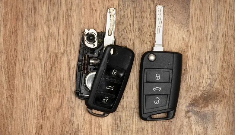 Broken car key